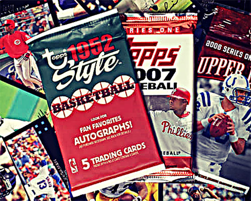 Image of packs of sports cards