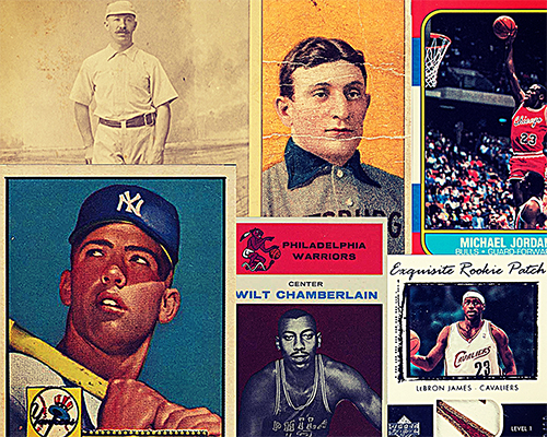Image of a collage of sports cards