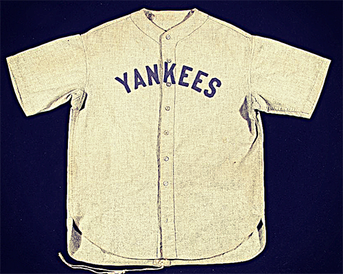 Image of a Game-Used Babe Ruth Jersey