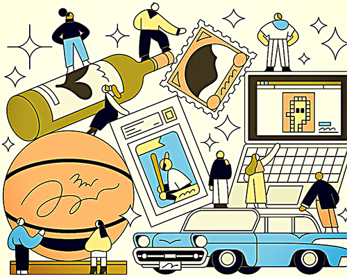 Image of a collage of collectibles