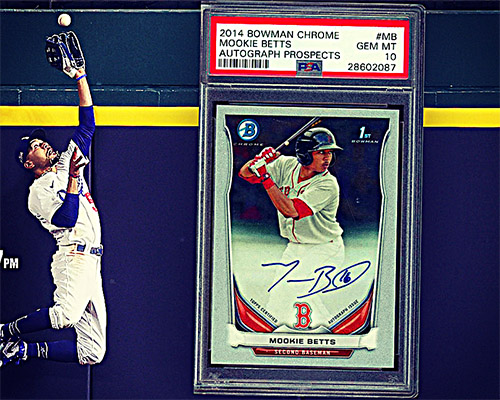 Image of Mookie Betts and his RC