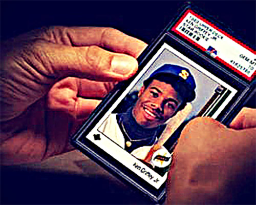 Image of a Ken Griffey graded card
