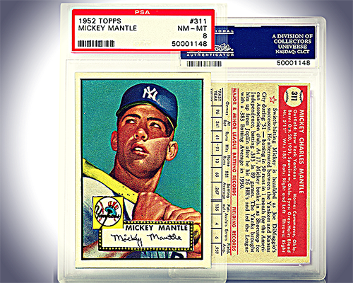 Image of PSA 8 1952 Mantle
