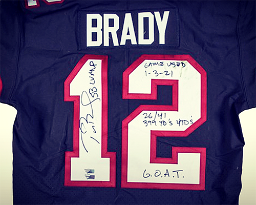Image of TB12 Game Used Jersey