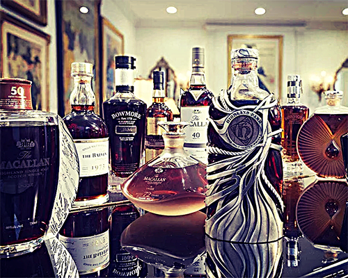 Image of rare whiskeys